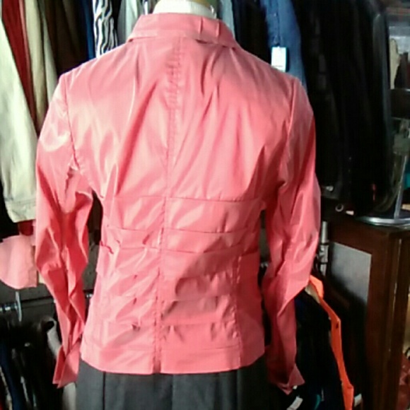 Pre-owned Carlisle Silk Blend Salmon Color Jacket - Picture 2 of 5